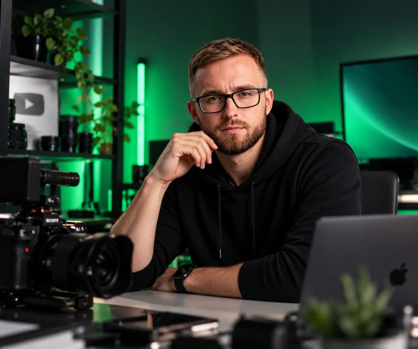 Roman Macháč ve svém studiu